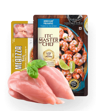 Chicken, Meat & Fish